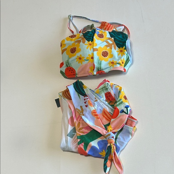 Summersalt x Rifle Paper Co. Limited Edition Floral Sicily Print Bikini Sz10 - Picture 12 of 13